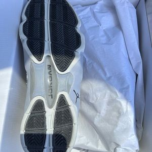 Women’s Air Jordan OG size 10.5. Light gray/white/black accent. Worn one time